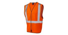 Lapford ISO 20471 Cl 2 Railway Waistcoat HV Orange